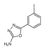 5-(3-iodo-phenyl)-[1,3,4]oxadiazol-2-ylamine结构式