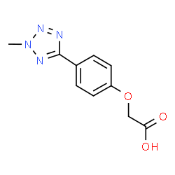 [4-(2-Methyl-2H-tetrazol-5-yl)phenoxy]acetic acid结构式