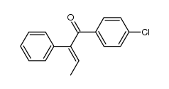 (Z)-1-(4-chlorophenyl)-2-phenyl-2-buten-1-one Structure