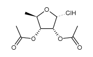 di-O-acetyl-5-deoxy-ξ-D-ribofuranosyl chloride结构式