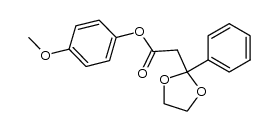 4-methoxyphenyl 3-(ethylenedioxy)-3-phenylpropanoate Structure