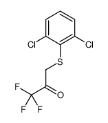 3-(2,6-dichlorophenyl)sulfanyl-1,1,1-trifluoropropan-2-one Structure