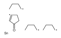 3-tributylstannylcyclopent-2-en-1-one结构式