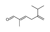 (2Z)-5-isopropyl-2-methylhexa-2,5-dienal结构式