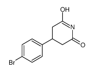 4-(4-溴苯基)哌啶-2,6-二酮结构式