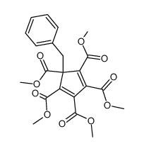 5-Benzyl-1,2,3,4,5-pentakis(methoxycarbonyl)cyclopentadiene结构式