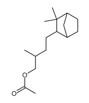 4-(3,3-dimethylbicyclo[2.2.1]hept-2-yl)-2-methylbutyl acetate结构式