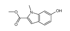 methyl 6-hydroxy-1-methylindole-2-carboxylate结构式