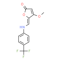 4-METHOXY-5-([4-(TRIFLUOROMETHYL)ANILINO]METHYLENE)-2(5H)-FURANONE结构式