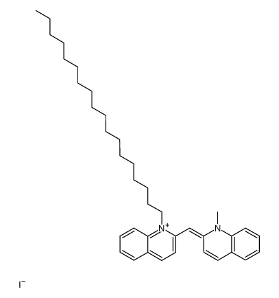 1-methyl-1'-octadecyl-2,2'-cyanine iodide结构式