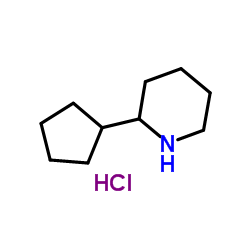 2-Cyclopentylpiperidine hydrochloride (1:1)结构式