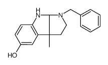 (3aS)-1-Benzyl-3a-methyl-1,2,3,3a,8,8a-hexahydropyrrolo[2,3-b]ind ol-5-ol Structure