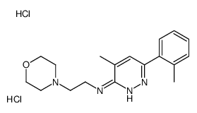 4-methyl-6-(2-methylphenyl)-N-(2-morpholin-4-ylethyl)pyridazin-3-amine,dihydrochloride结构式