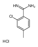 2-CHLORO-4-METHYL-BENZAMIDINE HYDROCHLORIDE Structure