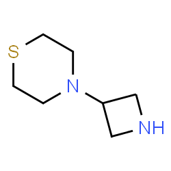 4-(Azetidin-3-yl)thiomorpholine dihydrochloride结构式