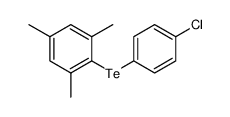 (4-chlorophenyl)(mesityl)tellane Structure