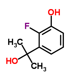 2-Fluoro-3-(2-hydroxy-2-propanyl)phenol Structure