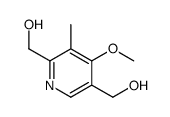 2,5-Dihydroxymethyl-4-methoxy-3-methylpyridine结构式