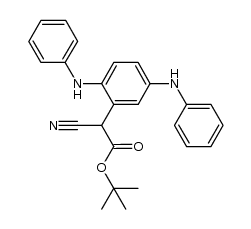 t-butyl 2-(2,5-bis(phenylamino)phenyl)-2-cyanoacetate Structure