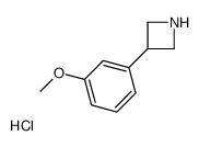 3-(3-methoxyphenyl)azetidine,hydrochloride structure