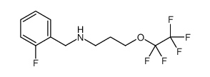 N-(2-Fluorobenzyl)-3-(pentafluoroethoxy)-1-propanamine结构式