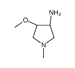 trans-4-methoxy-1-methyl-3-pyrrolidinamine(SALTDATA: 2HCl)结构式