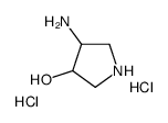 4-aminopyrrolidin-3-ol,dihydrochloride Structure