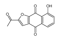 2-acetyl-8-hydroxybenzo[f][1]benzofuran-4,9-dione结构式