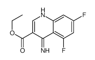 4-Amino-5,7-difluoroquinoline-3-carboxylic acid ethyl ester结构式