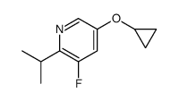 5-cyclopropyloxy-3-fluoro-2-propan-2-ylpyridine Structure