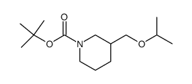 tert-butyl 3-(isopropoxymethyl)piperidine-1-carboxylate Structure