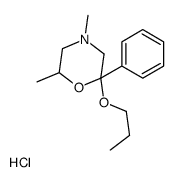 4,6-dimethyl-2-phenyl-2-propoxymorpholine,hydrochloride结构式