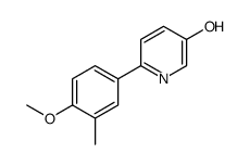 6-(4-methoxy-3-methylphenyl)pyridin-3-ol结构式