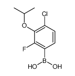 4-氯-2-氟-3-异丙氧基苯硼酸结构式