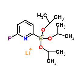 Lithium triisopropyl 2-(6-fluoropyridyl)borate结构式