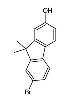 7-Bromo-9,9-dimethyl-9H-fluoren-2-ol structure