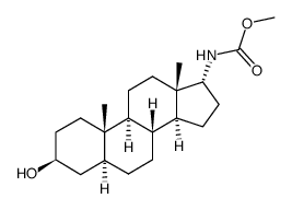 3β-hydroxy-17α-methoxycarbamoyl-5α-androstane结构式