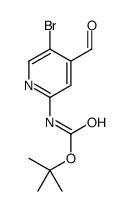 2-(Boc-amino)-5-bromoisonicotinaldehyde structure