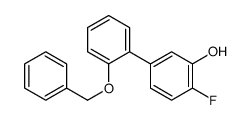 2-fluoro-5-(2-phenylmethoxyphenyl)phenol结构式
