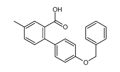 5-methyl-2-(4-phenylmethoxyphenyl)benzoic acid Structure