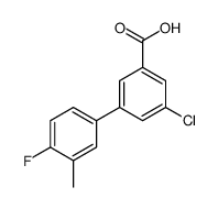 3-chloro-5-(4-fluoro-3-methylphenyl)benzoic acid结构式