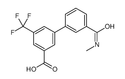 3-[3-(methylcarbamoyl)phenyl]-5-(trifluoromethyl)benzoic acid Structure