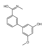 3-(3-hydroxy-5-methoxyphenyl)-N-methylbenzamide结构式