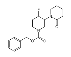 benzyl 4'-fluoro-2-oxo-1,3'-bipiperidine-1'-carboxylate结构式