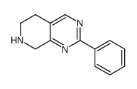 2-Phenyl-5,8-dihydro-6H-pyrido[3,4-d]pyrimidine-7-carboxylic acid tert-butyl ester结构式