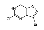 7-bromo-2-chloro-3,4-dihydrothieno[3,2-d]pyrimidine结构式