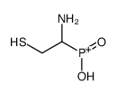 (1-amino-2-sulfanylethyl)-hydroxy-oxophosphanium结构式