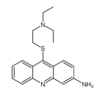 3-amino-9-(diethylaminoethylthio)acridine Structure