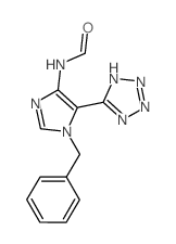 Formamide,N-[1-(phenylmethyl)-5-(2H-tetrazol-5-yl)-1H-imidazol-4-yl]- structure