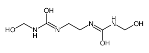 1-(hydroxymethyl)-3-[2-(hydroxymethylcarbamoylamino)ethyl]urea Structure